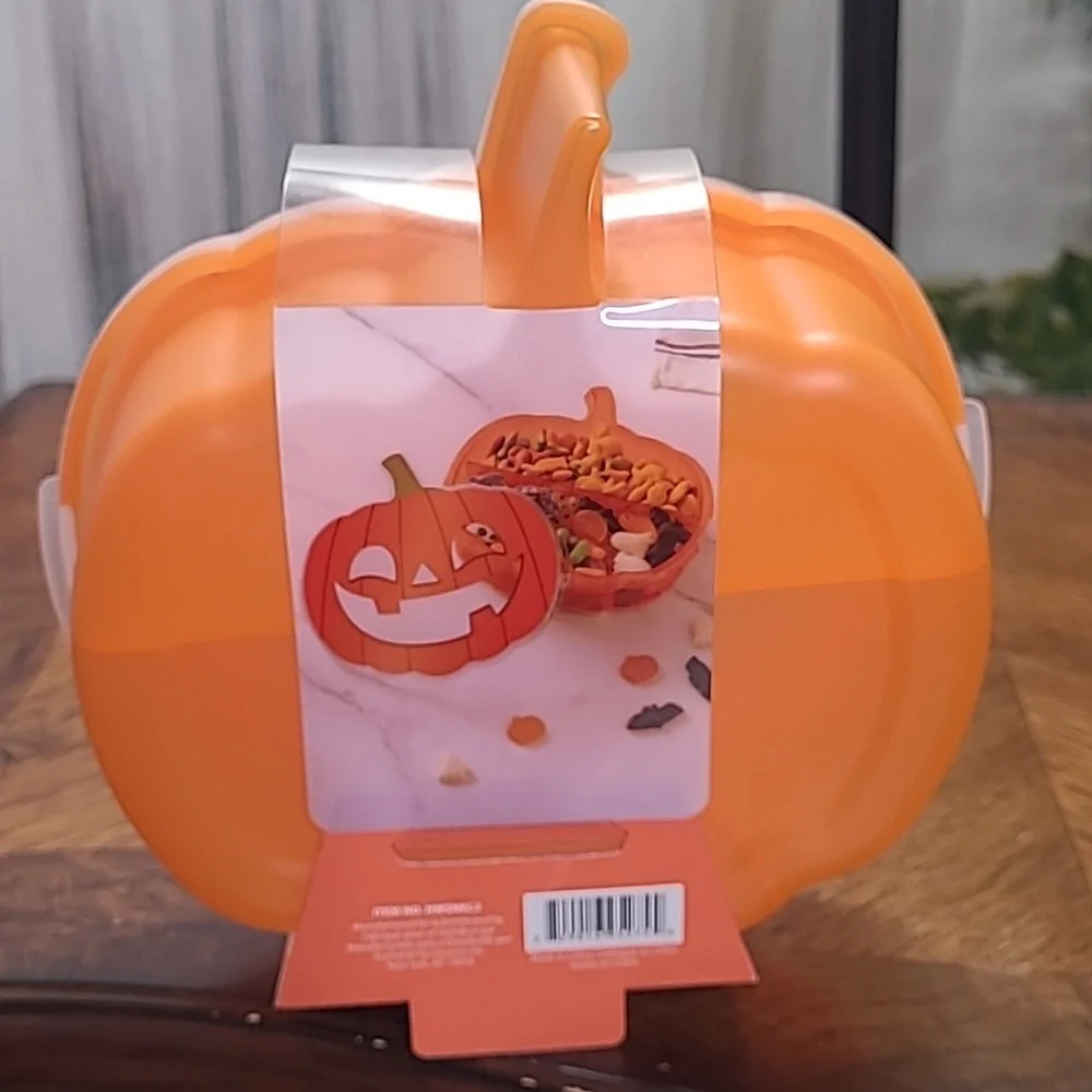 Brand New! CWC Pumpkin Snack Box Food Storage Organizer